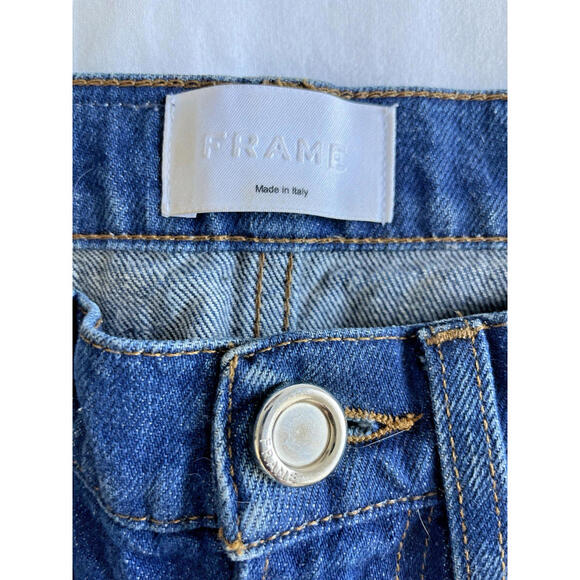Frame Denim Womens 24 High Rise Straight Leg Cotton Made In Italy Vintage Style - Picture 5 of 9
